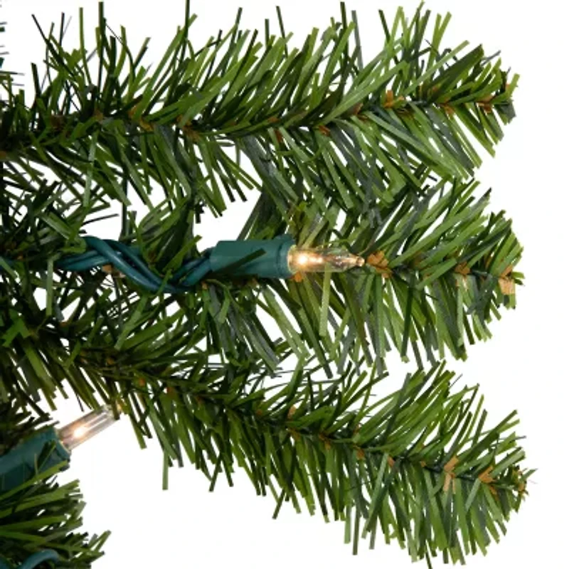 Northlight Pre-Lit Canadian Pine - 36in - Clear Lights Wreath