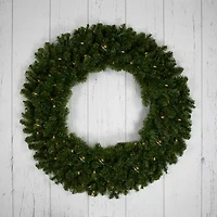 Northlight Pre-Lit Canadian Pine - 36in - Clear Lights Wreath