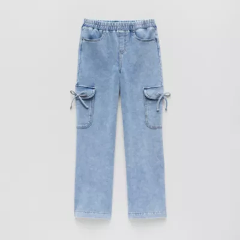 Vanilla Star Big Kid Girls Wide Leg Cargo Pant