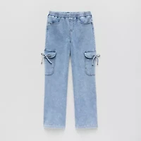 Vanilla Star Big Kid Girls Wide Leg Cargo Pant