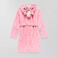Dream Big Peace Out Girls Plush Long Sleeve Mid Length Robe