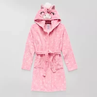 Dream Big Peace Out Girls Plush Long Sleeve Mid Length Robe