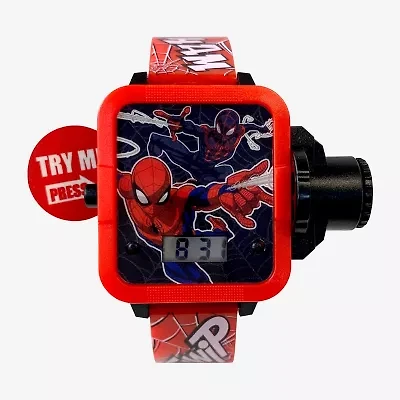 Spiderman Boys Red Strap Watch Spd4839jc