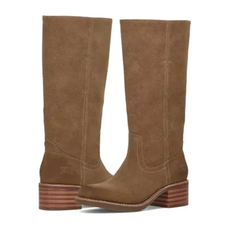 Frye and Co. Womens Miranda Stacked Heel Riding Boots