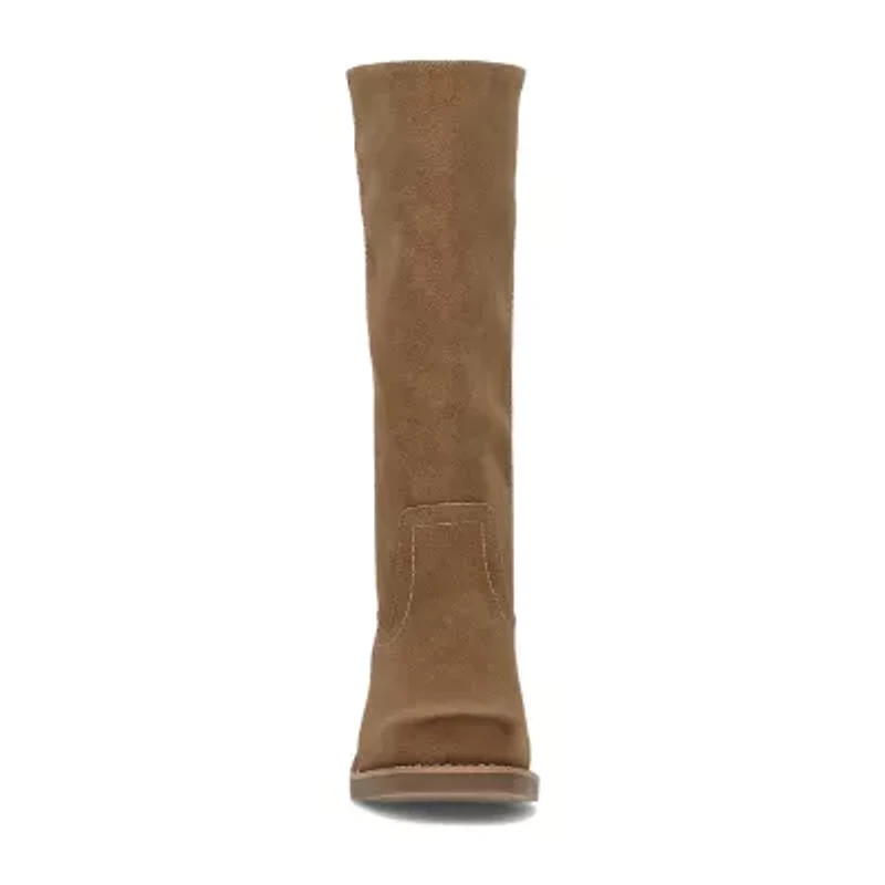 Frye and Co. Womens Miranda Stacked Heel Riding Boots