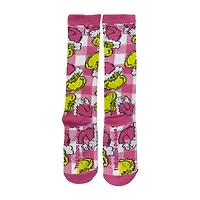 Womens Easy-on + Easy-off Grinch Hooded Short Sleeve Juniors Nightgown