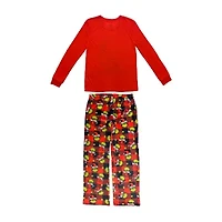 Womens Dr. Seuss Grinch Microfleece Crew Neck Long Sleeve 2-pc. Matching Family Plus Pajama Sets