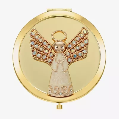 Monet Jewelry Gold Tone Gold Tone Angel Compact Mirror