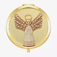 Monet Jewelry Gold Tone Gold Tone Angel Compact Mirror