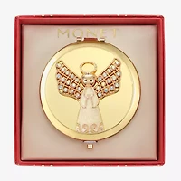 Monet Jewelry Gold Tone Gold Tone Angel Compact Mirror