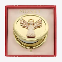 Monet Jewelry Gold Tone Gold Tone Angel Compact Mirror