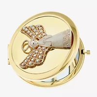 Monet Jewelry Gold Tone Gold Tone Angel Compact Mirror