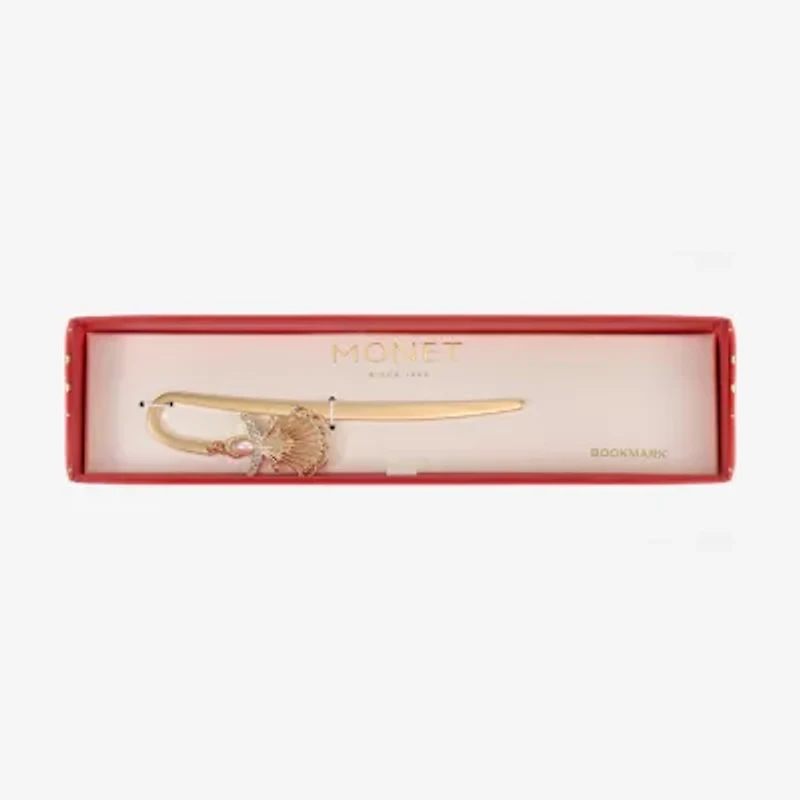 Monet Jewelry Gold Tone Shepherds Hook Angel Bookmark