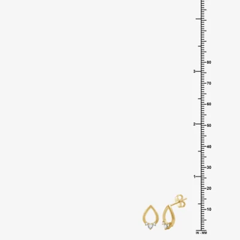 Yes, Please! 1/6 CT. T.W. Lab Grown White Diamond Sterling Silver 12.2mm Stud Earrings