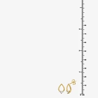 Yes, Please! 1/6 CT. T.W. Lab Grown White Diamond Sterling Silver 12.2mm Stud Earrings