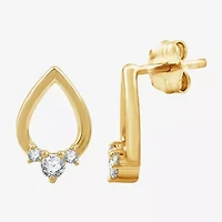 Yes, Please! 1/6 CT. T.W. Lab Grown White Diamond Sterling Silver 12.2mm Stud Earrings