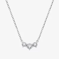 Yes, Please! (G, Si1-Si2) Womens 1/6 CT. T.W. Lab Grown White Diamond Sterling Silver 18 Inch Pendant Necklace