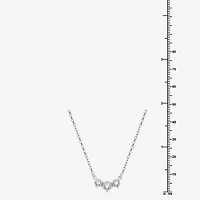 Yes, Please! (G, Si1-Si2) Womens 1/6 CT. T.W. Lab Grown White Diamond Sterling Silver 18 Inch Pendant Necklace