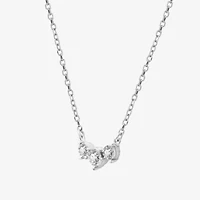 Yes, Please! (G, Si1-Si2) Womens 1/6 CT. T.W. Lab Grown White Diamond Sterling Silver 18 Inch Pendant Necklace
