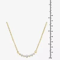 Yes, Please! Womens 1/6 CT. T.W. Lab Grown White Diamond Sterling Silver 17 1/2 Inch Pendant Necklace