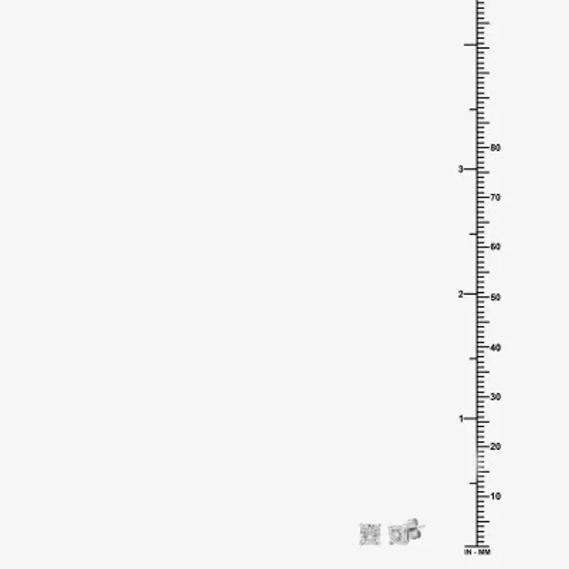 Yes, Please! (G, Si1-Si2) Womens 1/6 CT. T.W. Lab Grown White Diamond Sterling Silver 2 Pair Jewelry Set