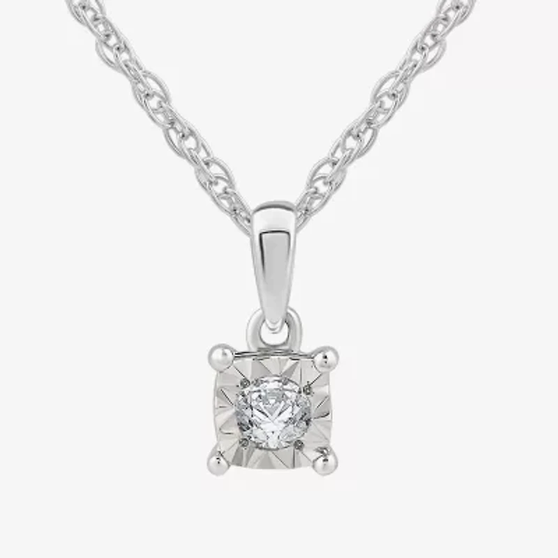 Yes, Please! (G, Si1-Si2) Womens 1/6 CT. T.W. Lab Grown White Diamond Sterling Silver 2 Pair Jewelry Set