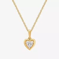 Yes, Please! (G, Si1-Si2) Womens 1/6 CT. T.W. Lab Grown White Diamond 14K Gold Over Silver 2 Pair Jewelry Set