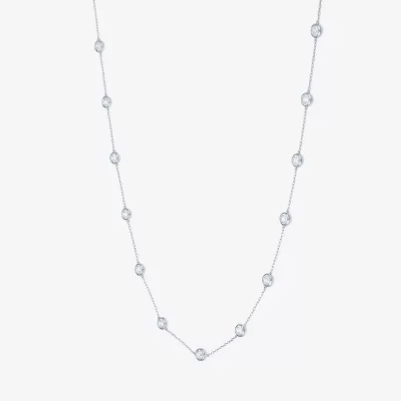 Diamond Addiction (G-H, Si2-I1) Womens 2 CT. T.W. Lab Grown White Diamond Sterling Silver 16 Inch Pendant Necklace