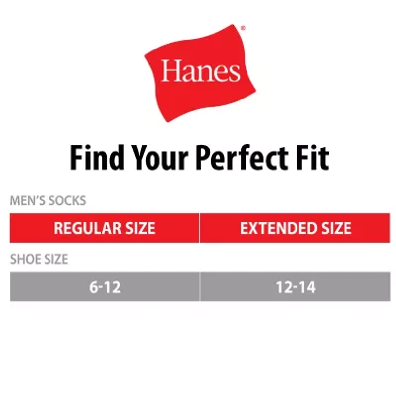 Hanes Ultimate Bonus Pack Mens Multi-Pack 7 Pair Low Cut Socks