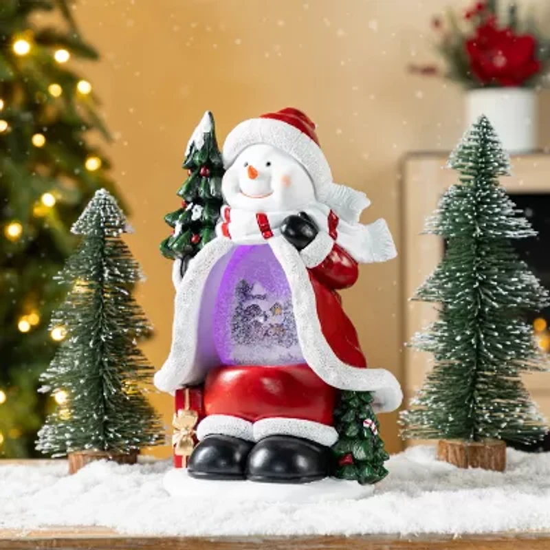 Glitzhome 100mm Waterglobes Christmas Tabletop Decor