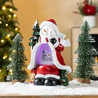 Glitzhome 100mm Waterglobes Christmas Tabletop Decor