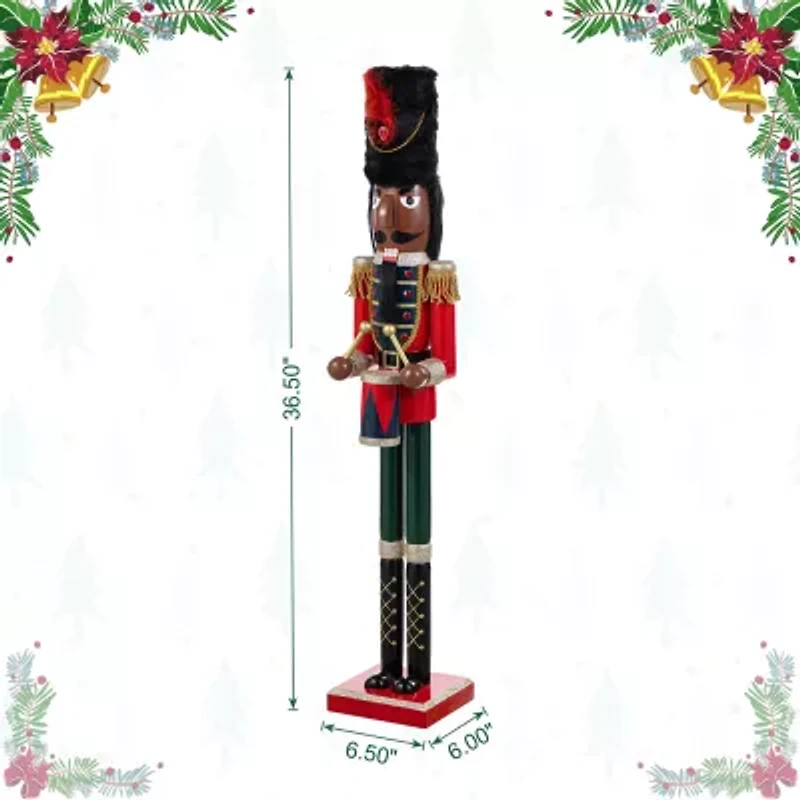Glitzhome 25 Figurine Plastic Christmas Nutcracker