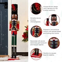 Glitzhome 25 Figurine Plastic Christmas Nutcracker