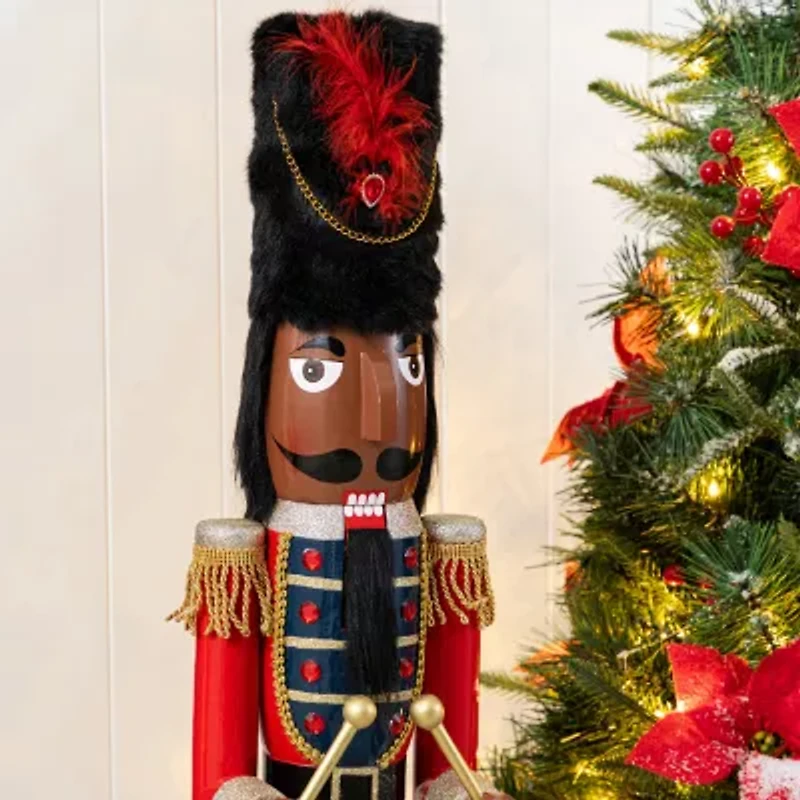 Glitzhome 25 Figurine Plastic Christmas Nutcracker