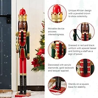 Glitzhome 42 Wood Christmas Nutcracker