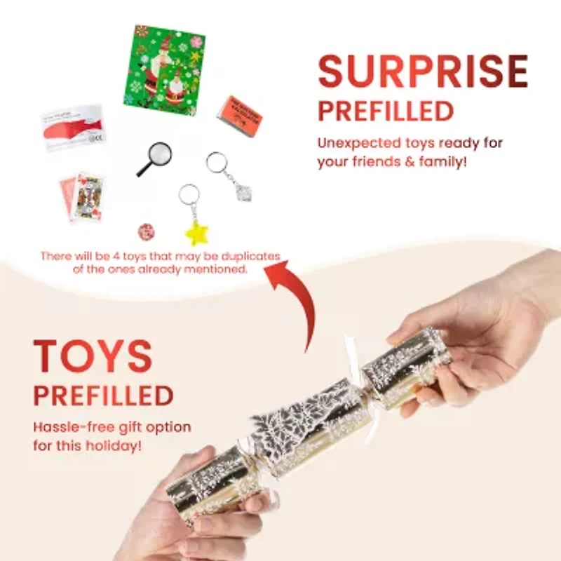 Glitzhome Christmas Tree Party Cracker Party Favor Kit