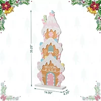 Glitzhome 35.25 Porch Drc Christmas Porch Sign