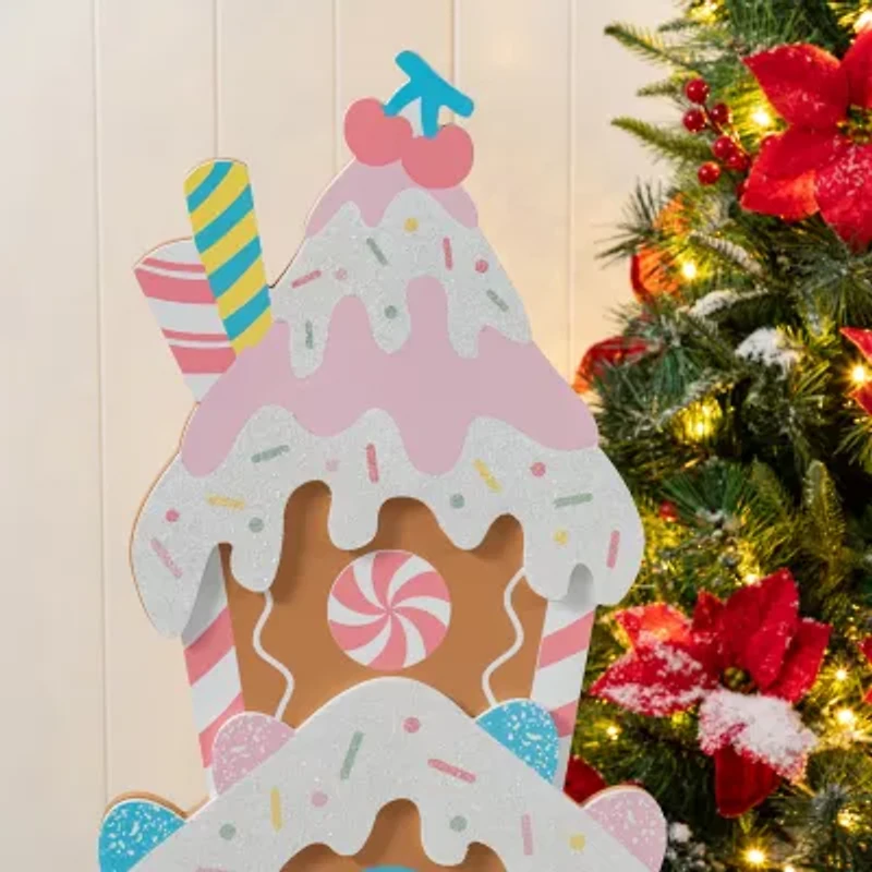 Glitzhome 35.25 Porch Drc Christmas Porch Sign