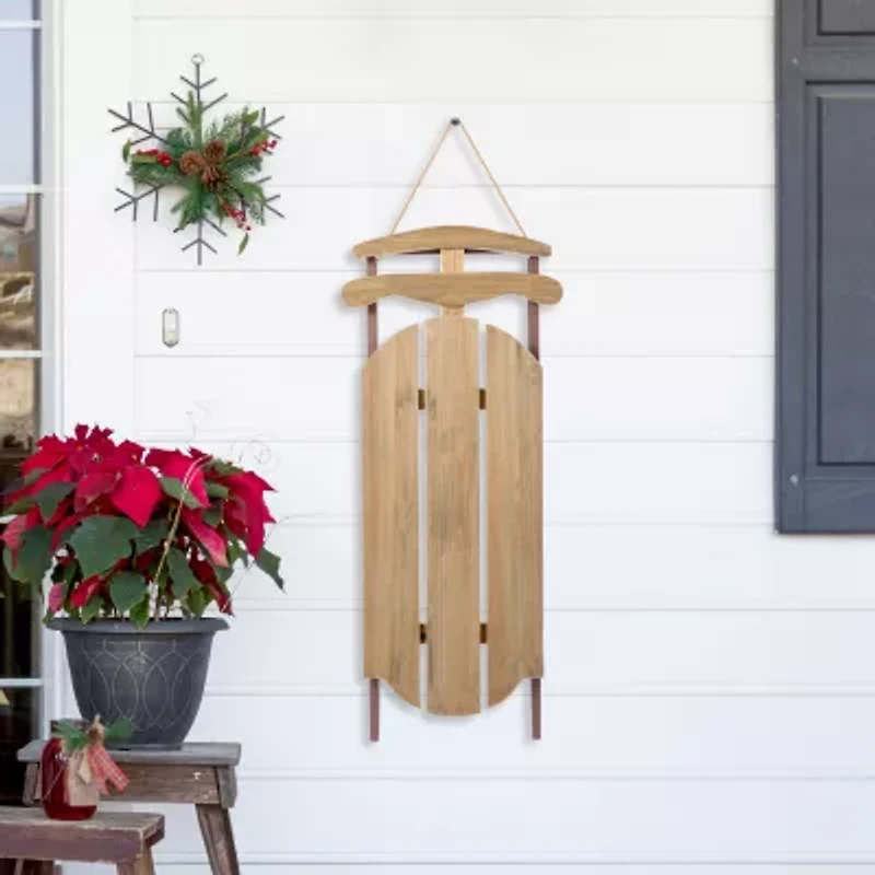 Glitzhome 34.25 Porch Drc Christmas Porch Sign