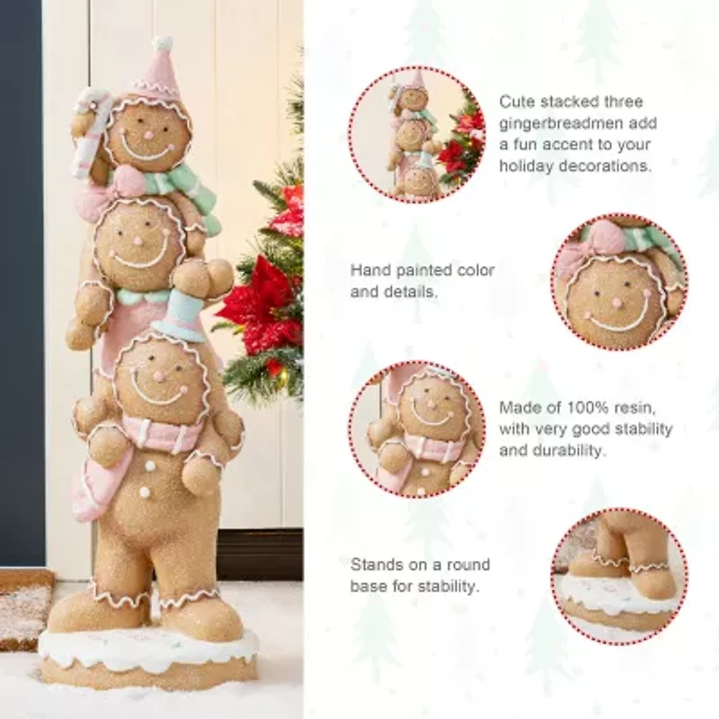 Glitzhome 29.25 Porch Drc Christmas Tabletop Decor