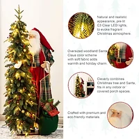 Glitzhome 4ft Figurine Christmas Figurine