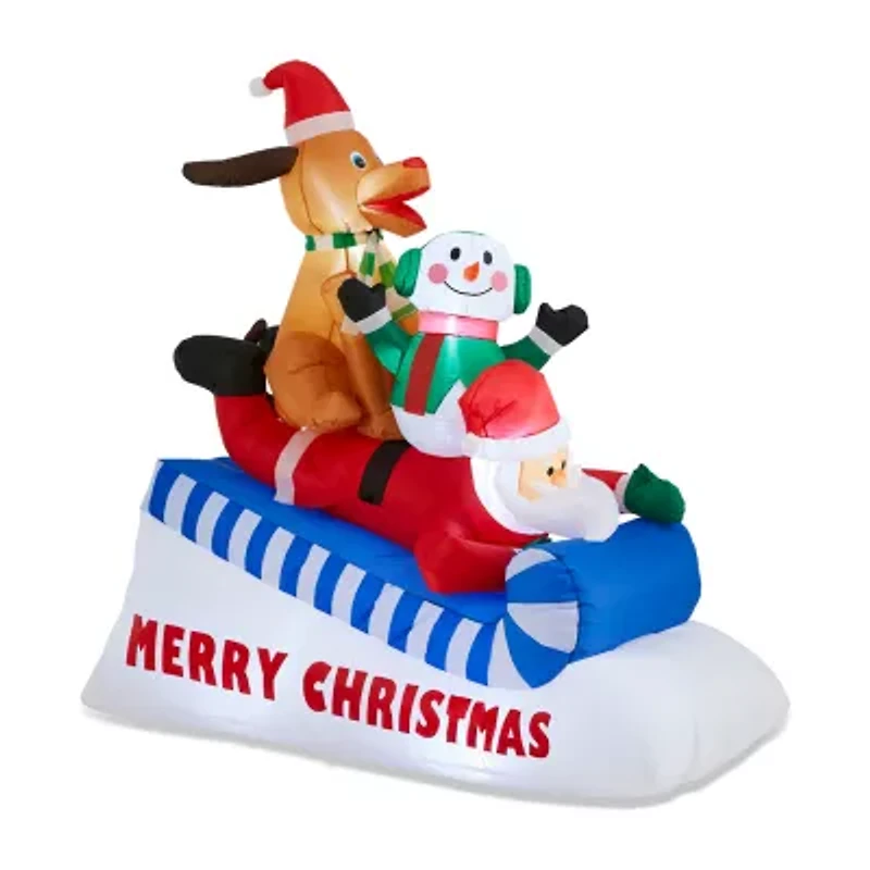 Glitzhome 6ft Inflatable Drc Christmas Inflatable