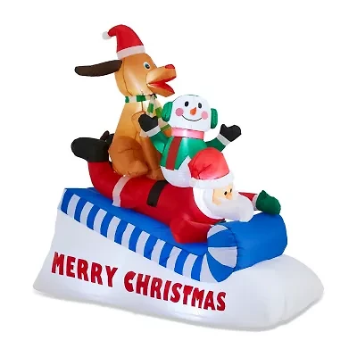 Glitzhome 6ft Inflatable Drc Christmas Inflatable