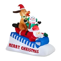 Glitzhome 6ft Inflatable Drc Christmas Inflatable