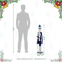 Glitzhome 26 Nutcracker Wood Christmas Nutcracker