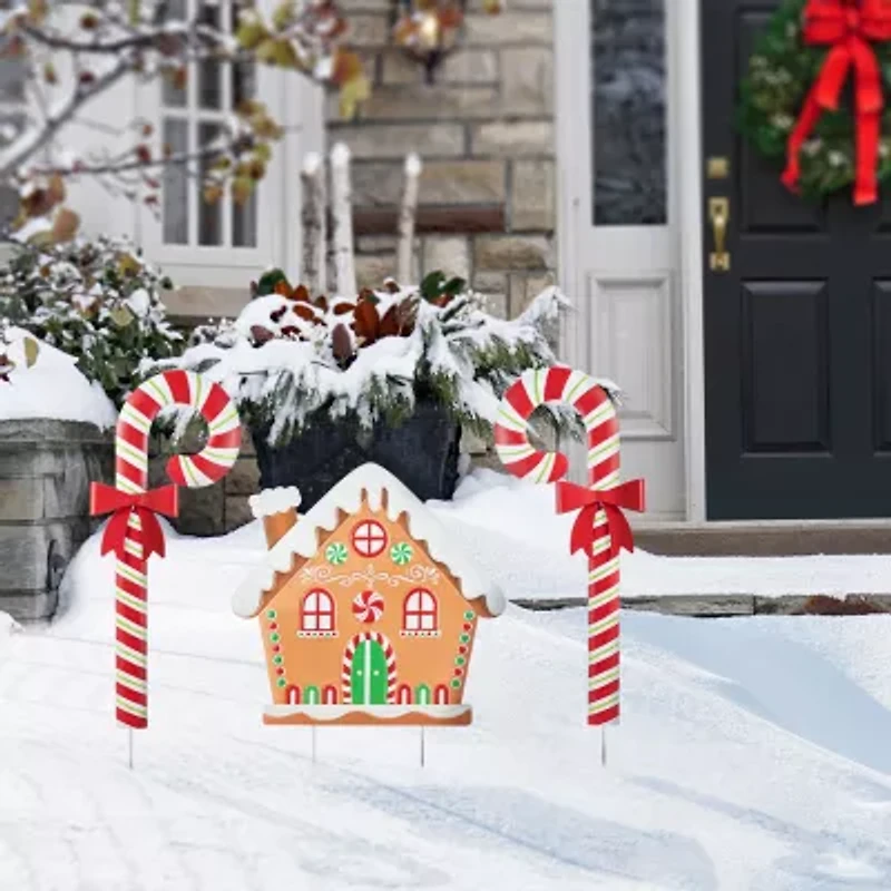 Glitzhome S3 Yard Stake Christmas Yard Art