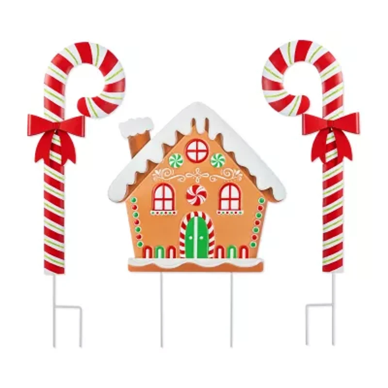 Glitzhome S3 Yard Stake Christmas Yard Art