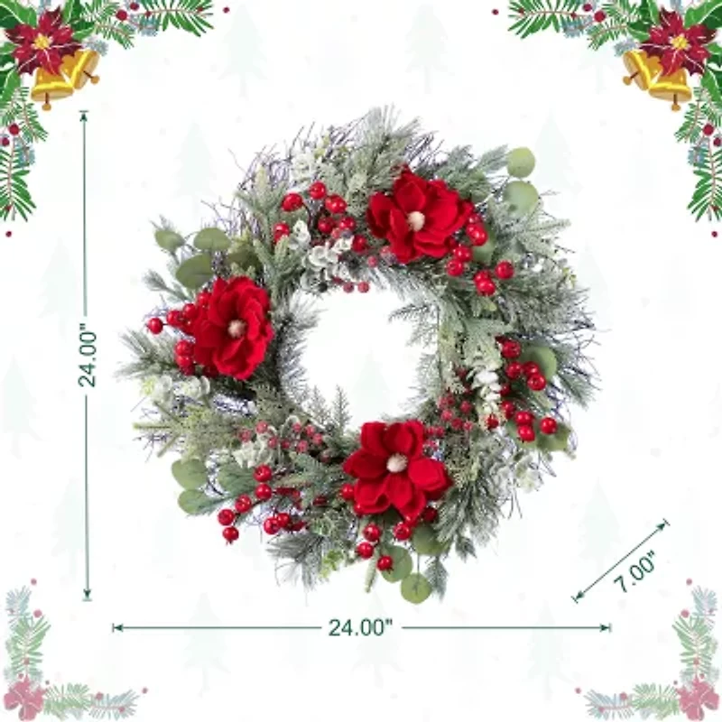 Glitzhome 24 Floral Floral Arrangement
