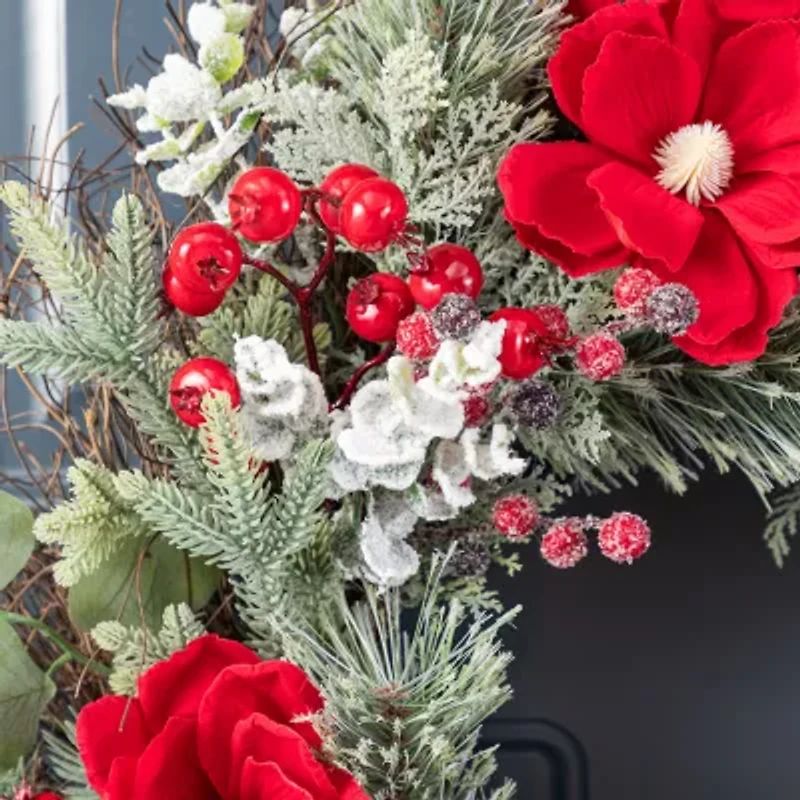 Glitzhome 24 Floral Floral Arrangement