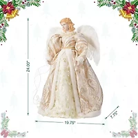 Glitzhome 24 Figurine Christmas Figurine